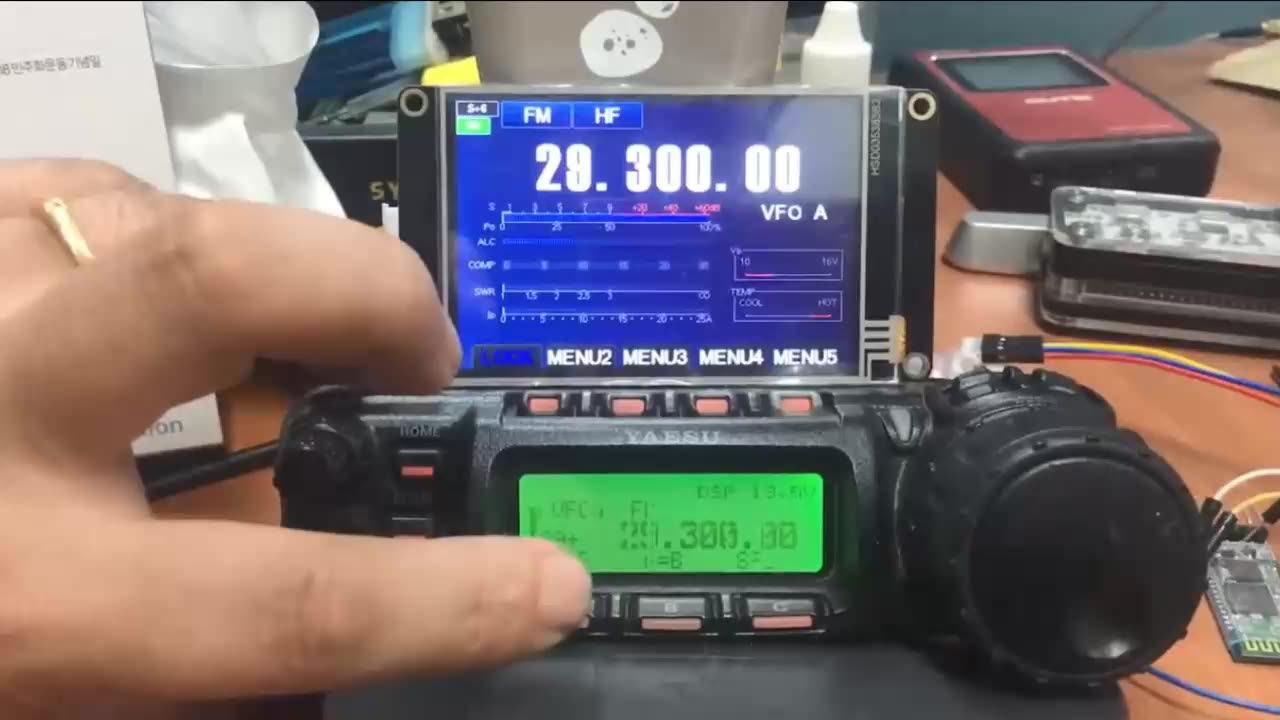 100 Km Long Range Walkietalkie 100w Hf Vhf Uhf Transceiver Cb Vehicle Mouted Walkie Talkie Ft