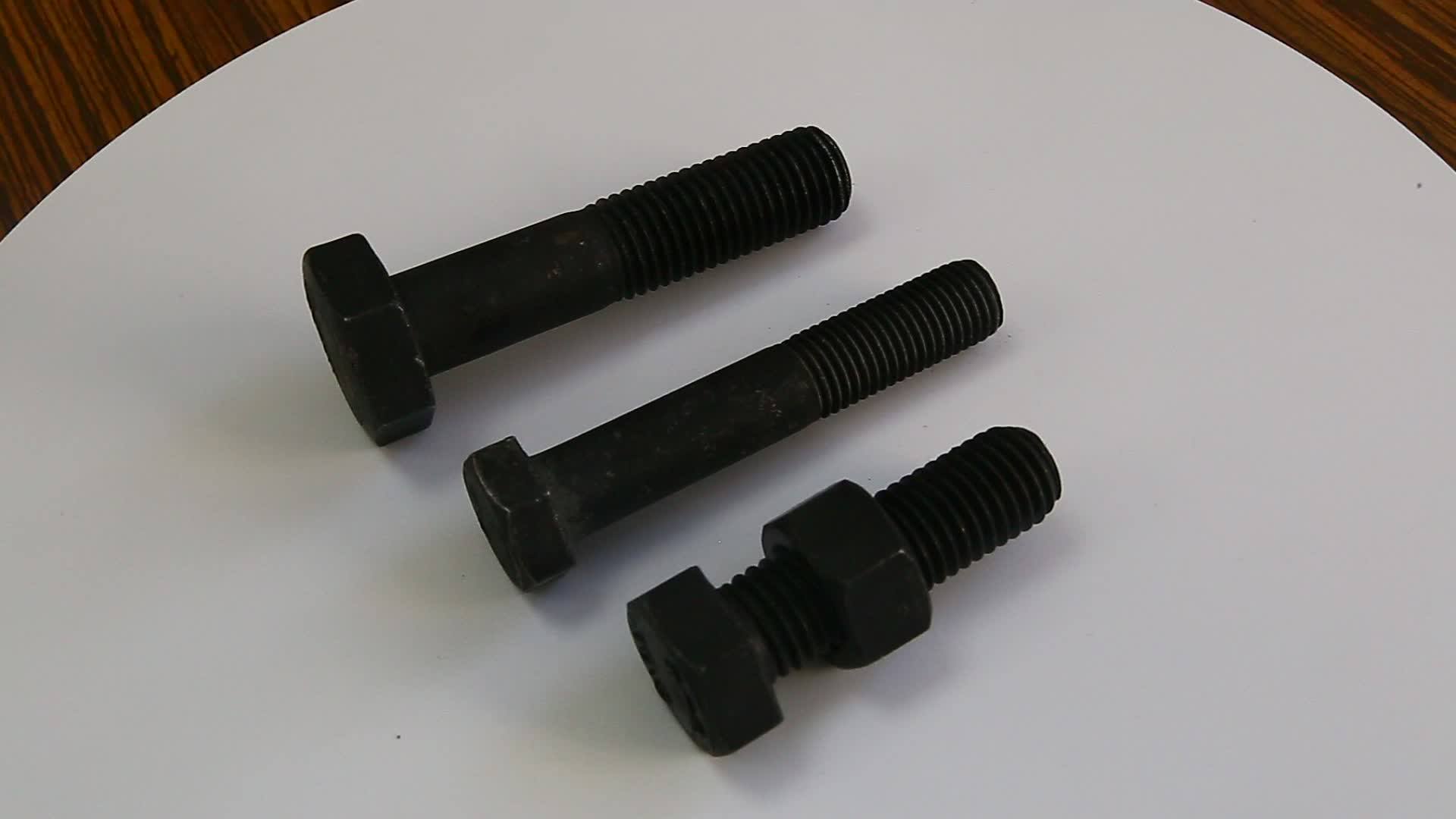 Lot De 100 Boulons Hexagonaux 5/16-18 X 1-1/2 Pouces Avec écrous - Acier Galvanisé à Chaud - Fastenere