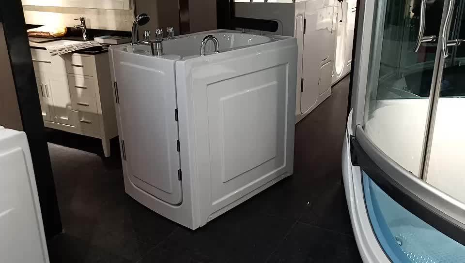 Walk in tub shower combo disability bathtub deep portable small bathtub with seat Q376102, View