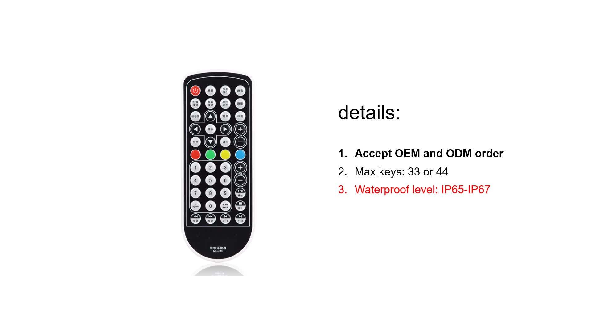 Super General Waterproof Ir Custom Nikai Tv Remote Control Buy Nikai