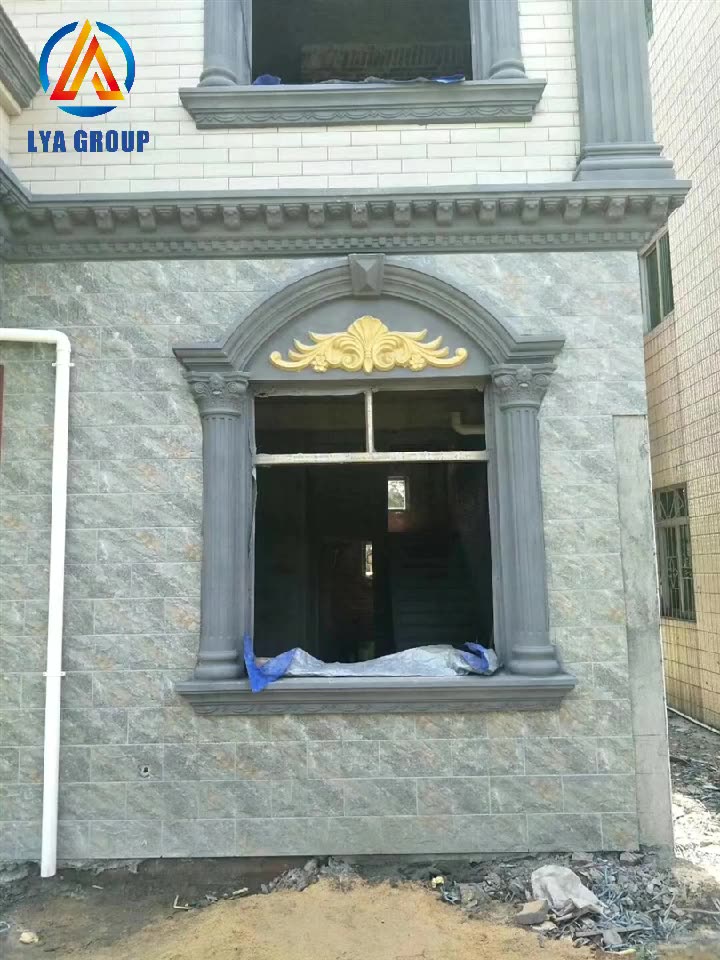 Door Window Trim Moulding Fiberglass Roman Window Frame Pillar Mold For