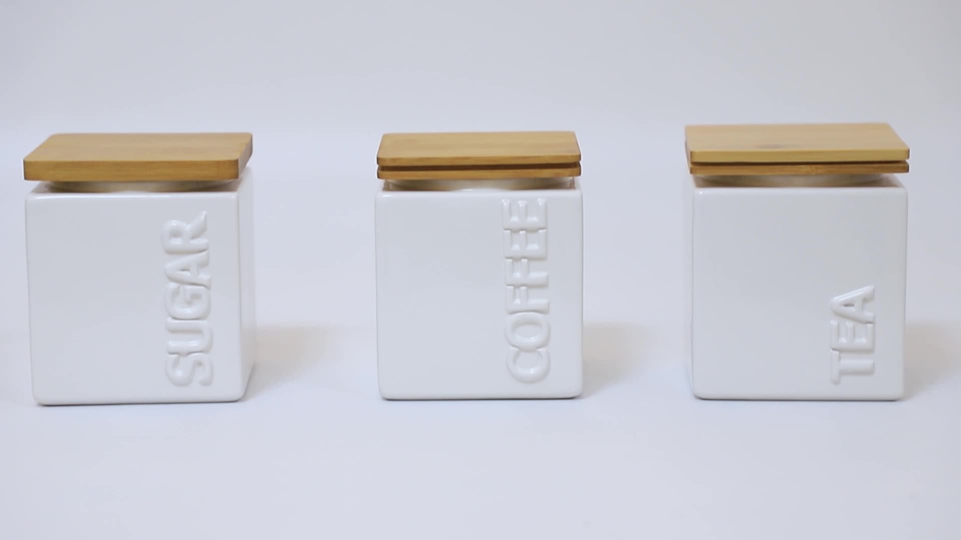 Black Square Shape Ceramic Kitchen Jar With Lid Buy Kitchen Jar With