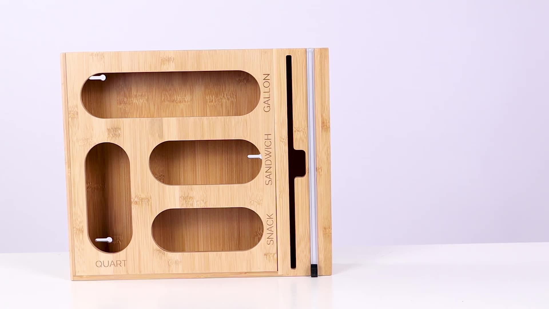 Bamboo Foil Dispenser Aluminum Foil Dispenser Foil And Plastic Wrap