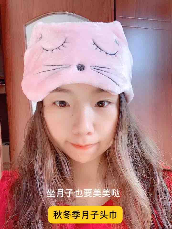 Confinement hat postpartum autumn and winter warm windproof maternity hat coral velvet spring and autumn pregnant headscarf fashion hairband pure cotton