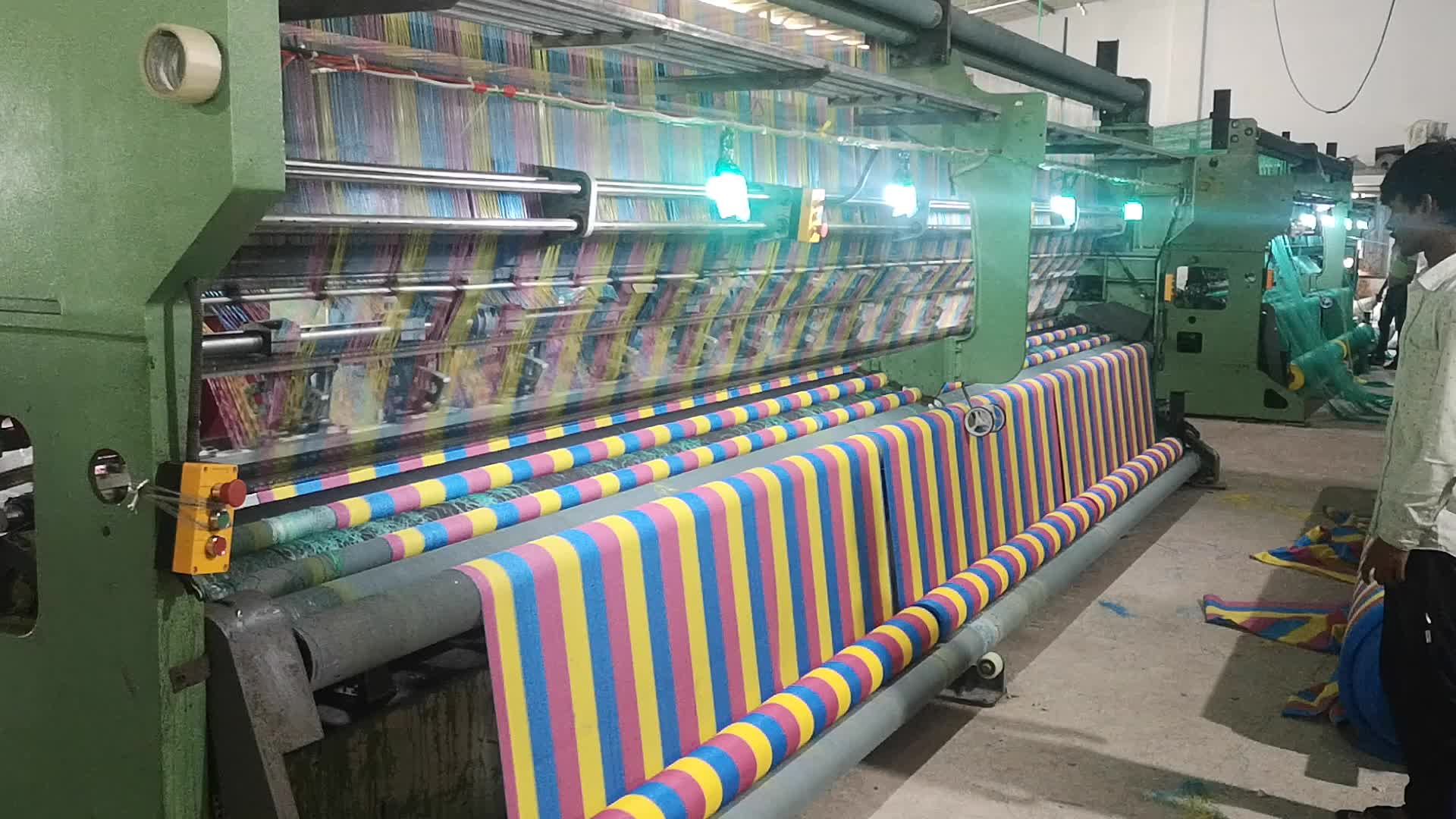 Warp Knitting Machine For Manufacturing Plastic Shade Net Knitting