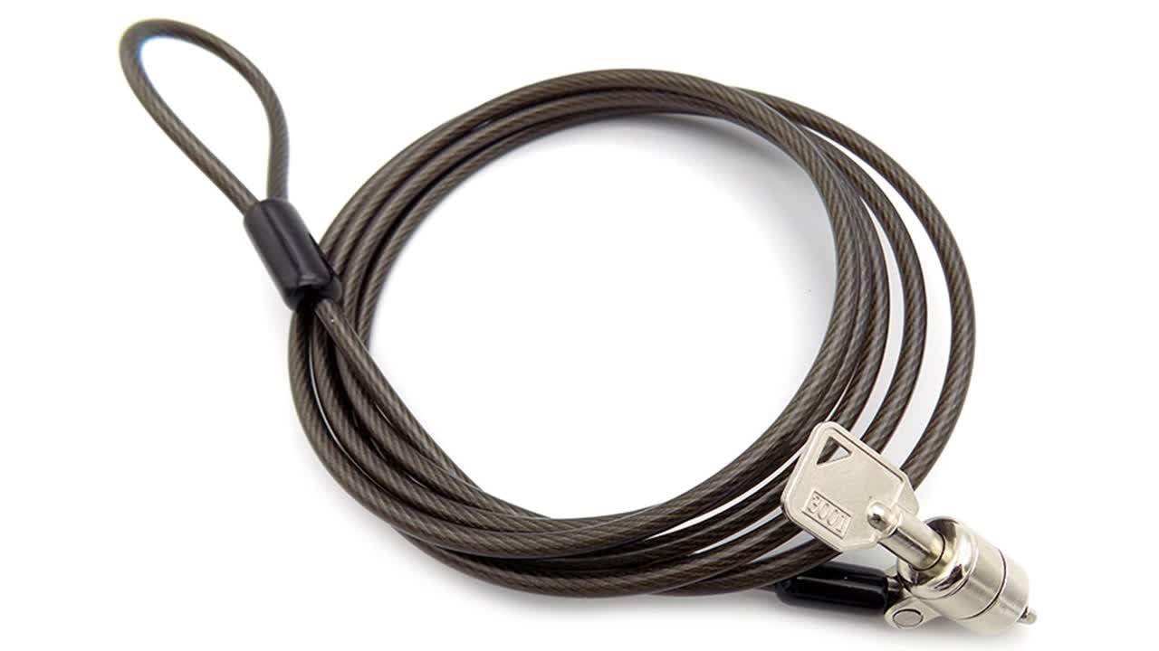 Transparent Vinyl Security Wire Rope Laptop Cable Lock With Keys Buy