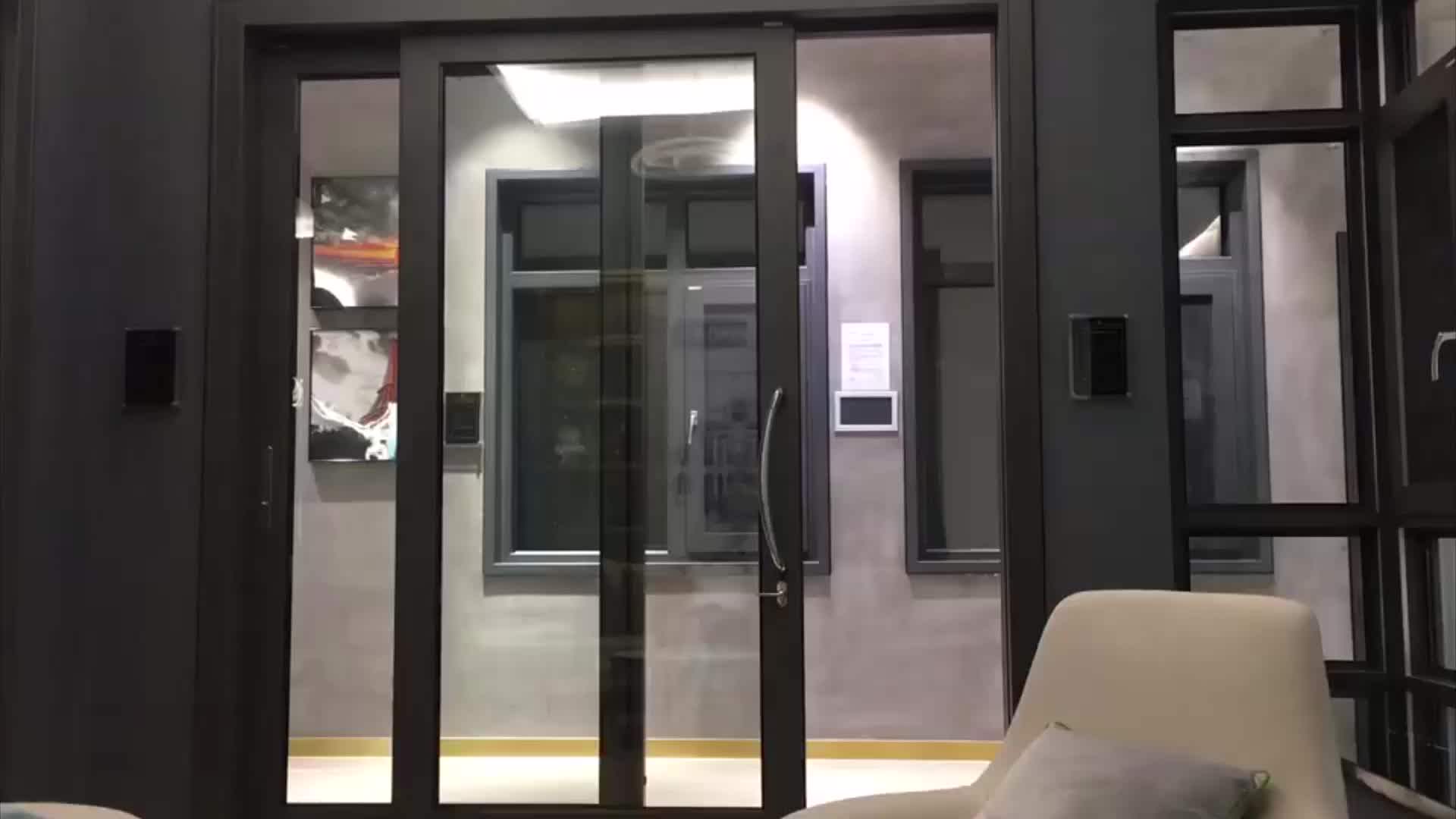 U Value And Shgc Factor Controlled D136a Decorative Glass Aluminum Door