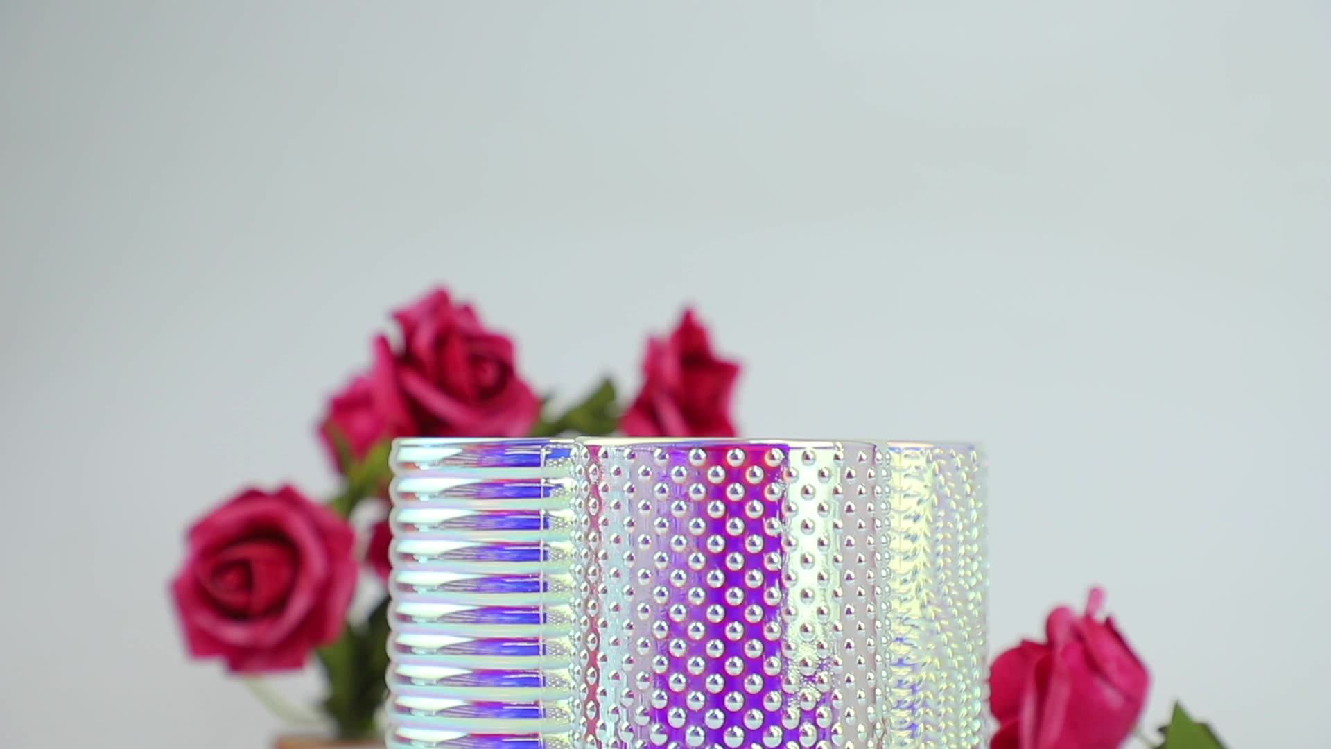 Luxury Oxford Opaque Glossy White Glossy Black Glass Scented Candle