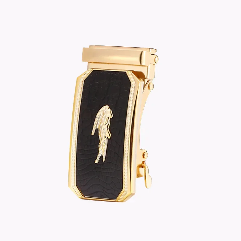 Men's 4cm Automatic Sticker Skin Crocodile Iron Hook Head Adapter Band 3.5cm Wide Body Factory Wholesale