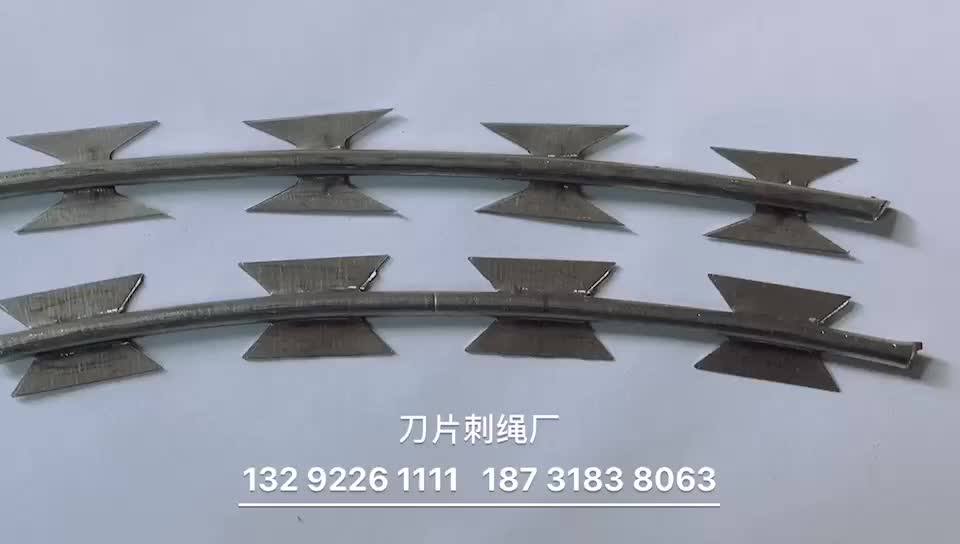 Bto-22 Galvanized Razor Wire Coils With Loops Dia 600 Mm Used On Ships ...