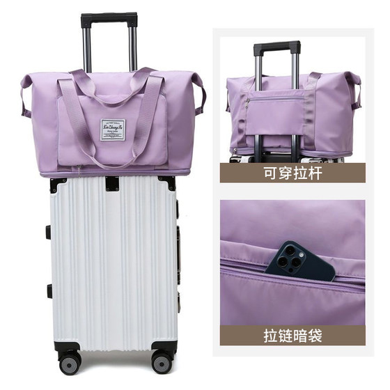 旅行包女大容量时尚收纳短途出差手提轻便待产包运动健身旅游背包