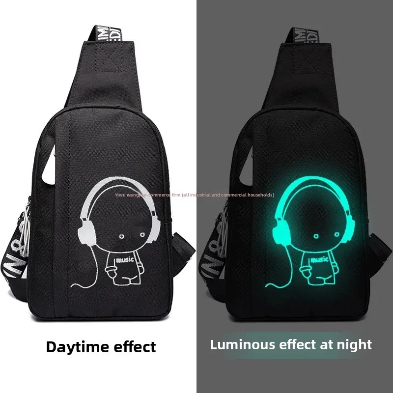 New Men's Chest Bag Korean and Japanese Casual Waist Bag Men's Crossbody Bag Sports Women's Chest Bag Single Shoulder Backpack Small Trendy Bag