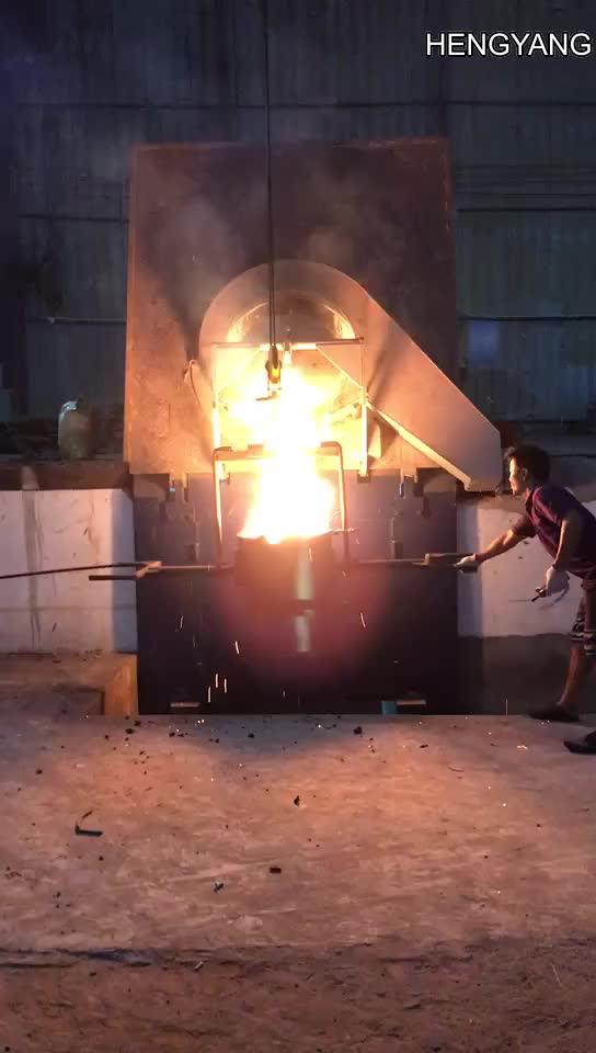 5000kg steel shell industrial electric cast iron induction melting