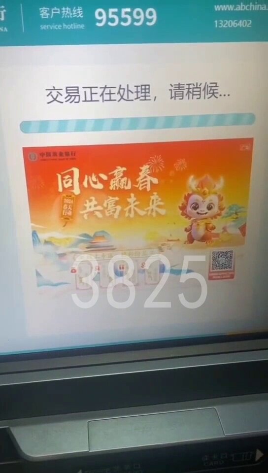 AE模板编号3825：中国农业银行atm余额冻结【24版】