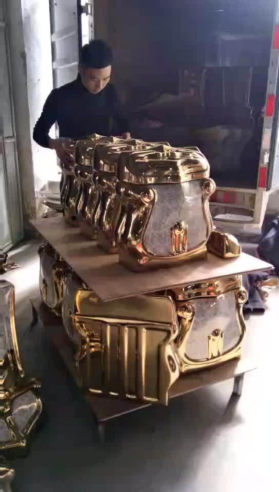 Gold Toilet Bowl,Sanitary Ware Gold Five Star Hotel Toilets,Made In