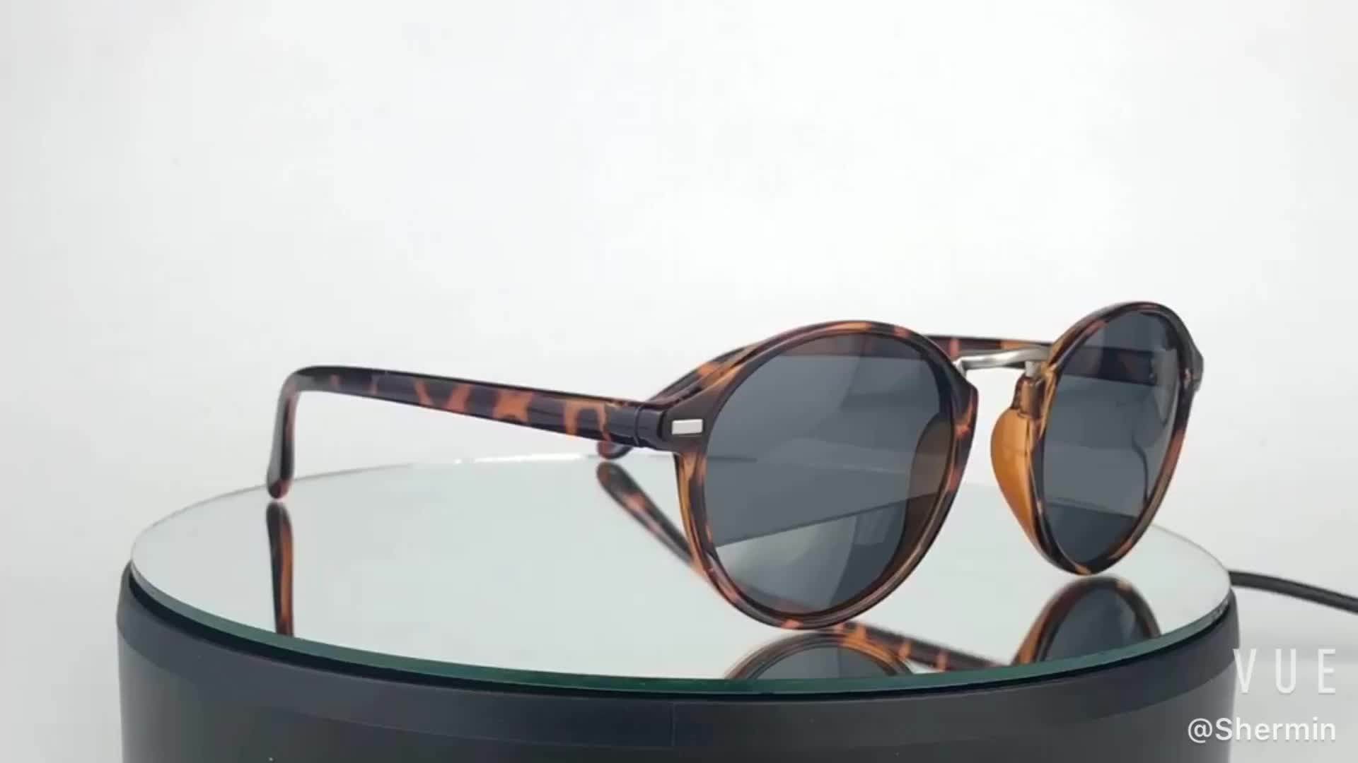 China Manufacturers Custom Round Vintage Sunglasses Men Retro Sunglass