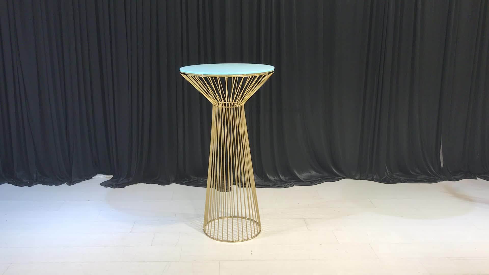 Dreamlike Wedding Furniture Modern Gold High Bar Table Buy High Bar