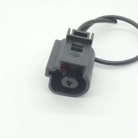 ECSiNG Lot De 4 Connecteurs 1 Broche 1J0973701A - Compatible VW Audi Capteur Pression Huile