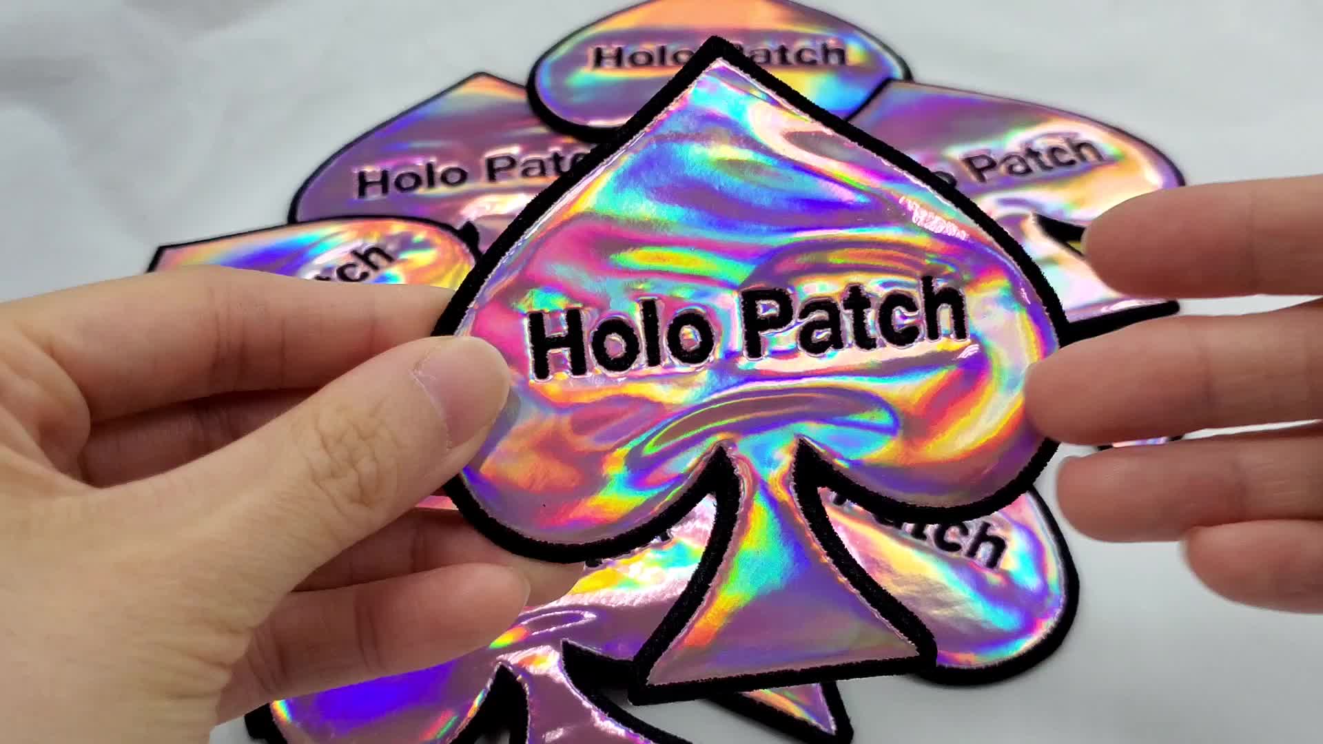 Custom Made Iridescent Colors Holographic Patches - Buy Holographic Patches,Hologram Patch,Cool ...