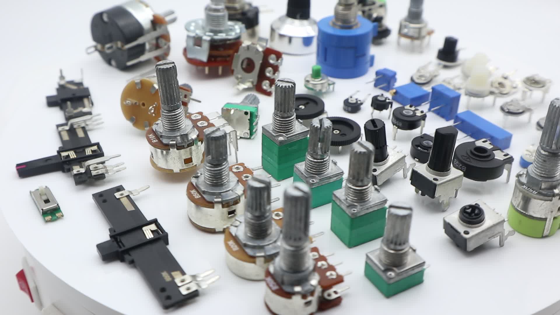 0932 Plastic Shaft Potentiometer Vertical Rv09 9mm Rotary Potentiometer 10k 50k 100k With 3 Bent