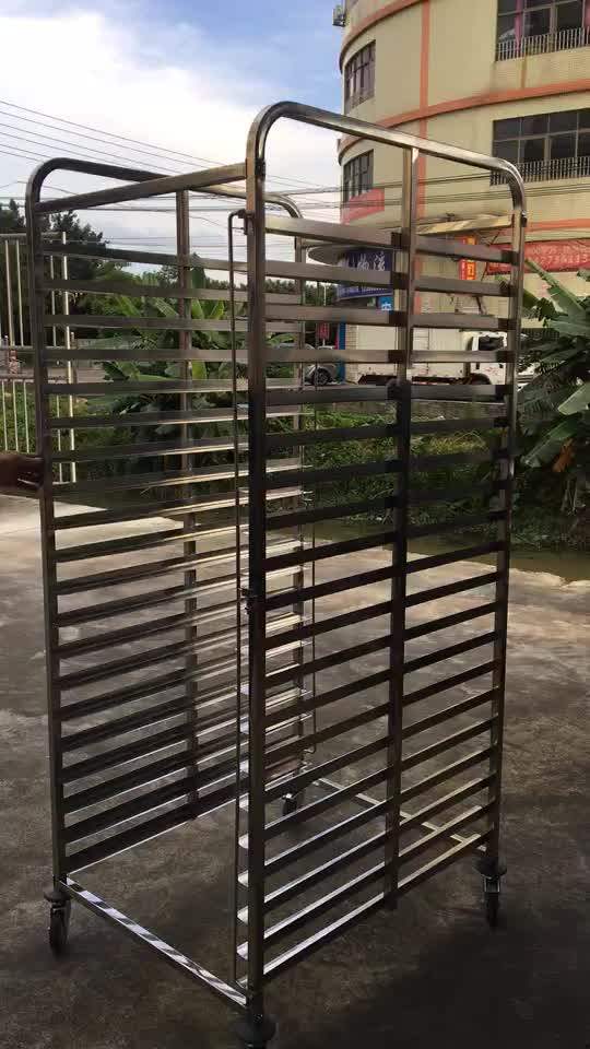 20 Tier Stainless Steel Ss Tray Rack Trolley / Mobile Pan Rack - Buy ...