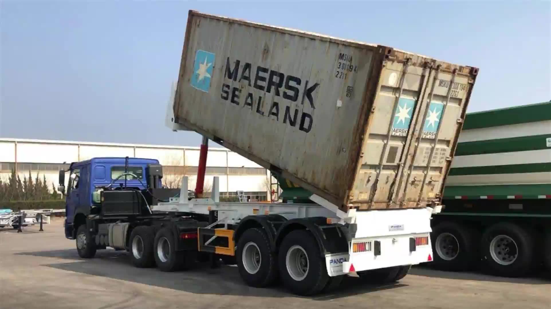 Panda 20ft 40ft Rear Tipping Container Trailer Chassis For Sale - Buy ...