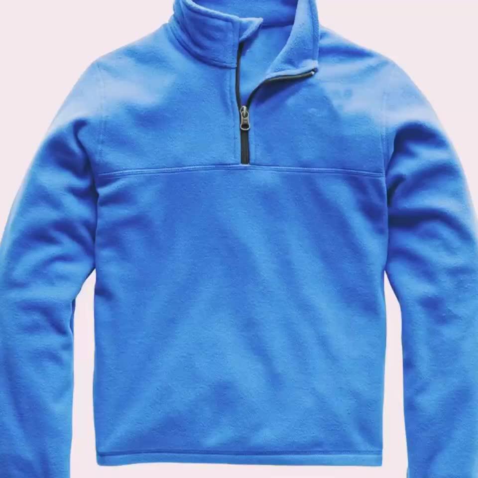 100 Polyester Men Clothing Cheap Mens Fleece Quarter Zip Pullover