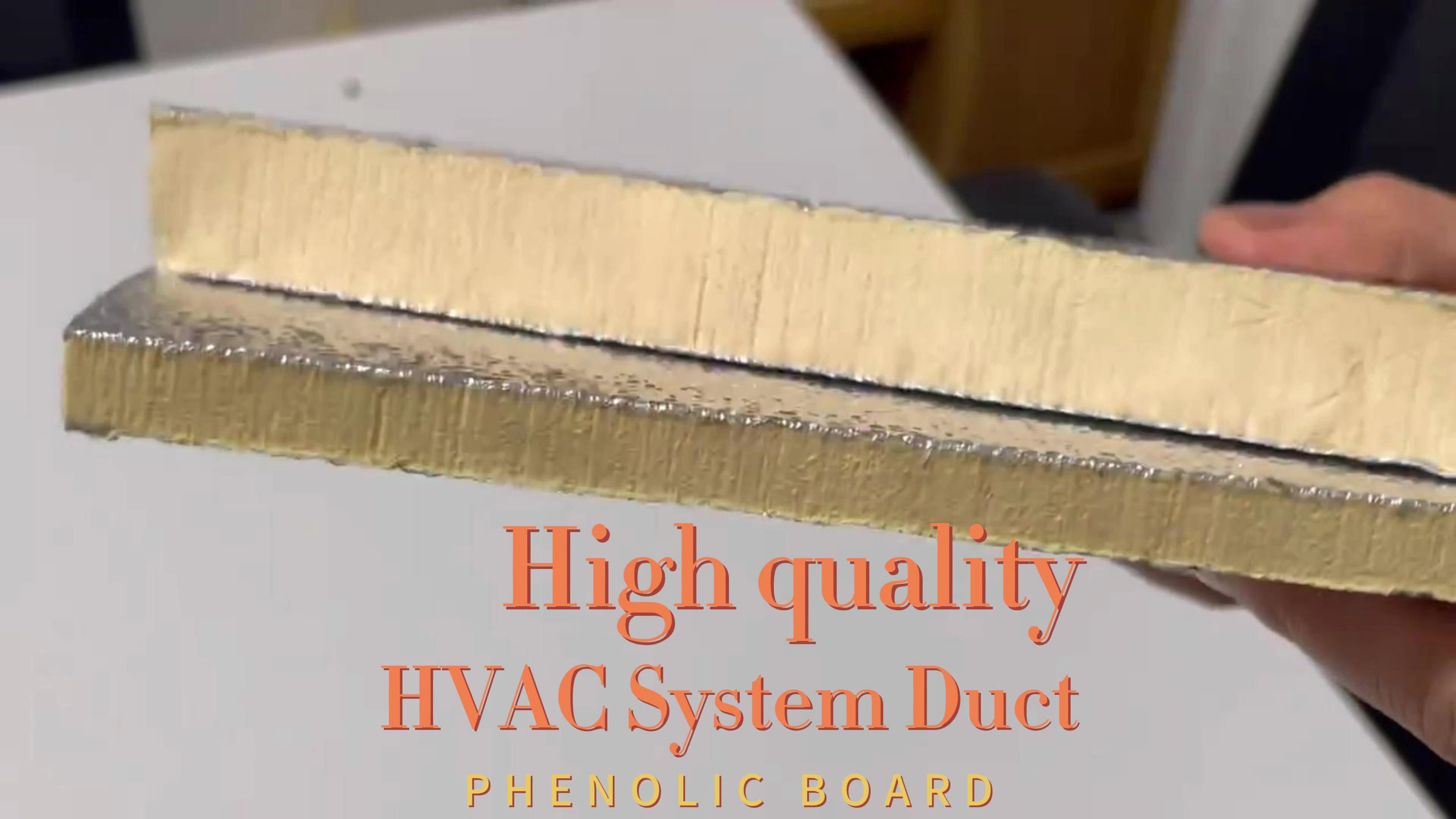 Central Air Conditioner Thermal Insulation Phenolic Foam Boards Close