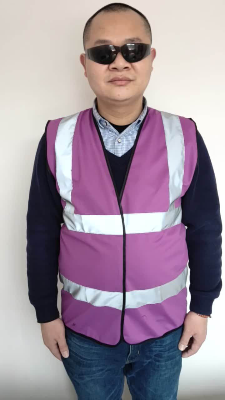 Purple Color Safety Vest,Purple Reflective Vest,High Visibility Vest