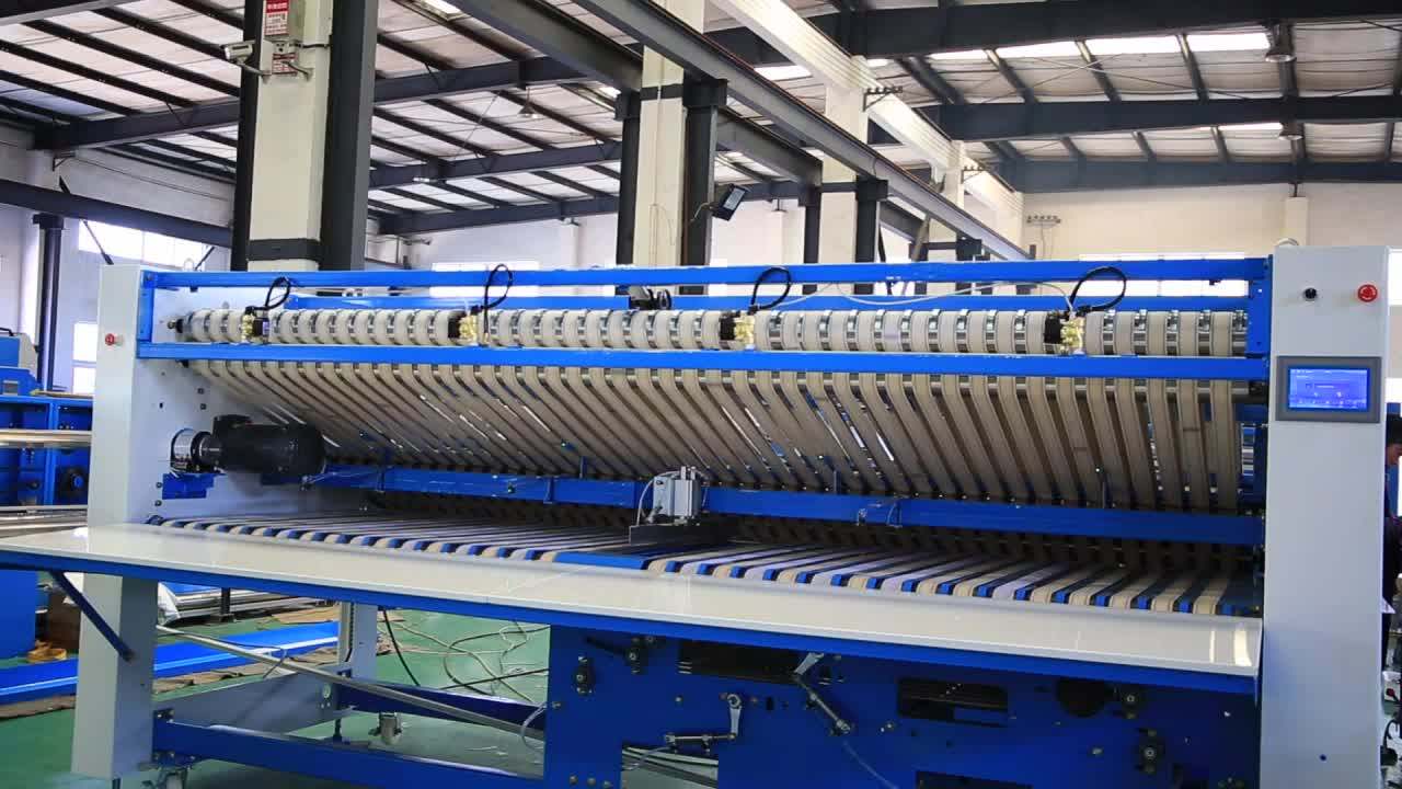 New Arrival Electric Folding Laundry Cart Garment Folding Machine