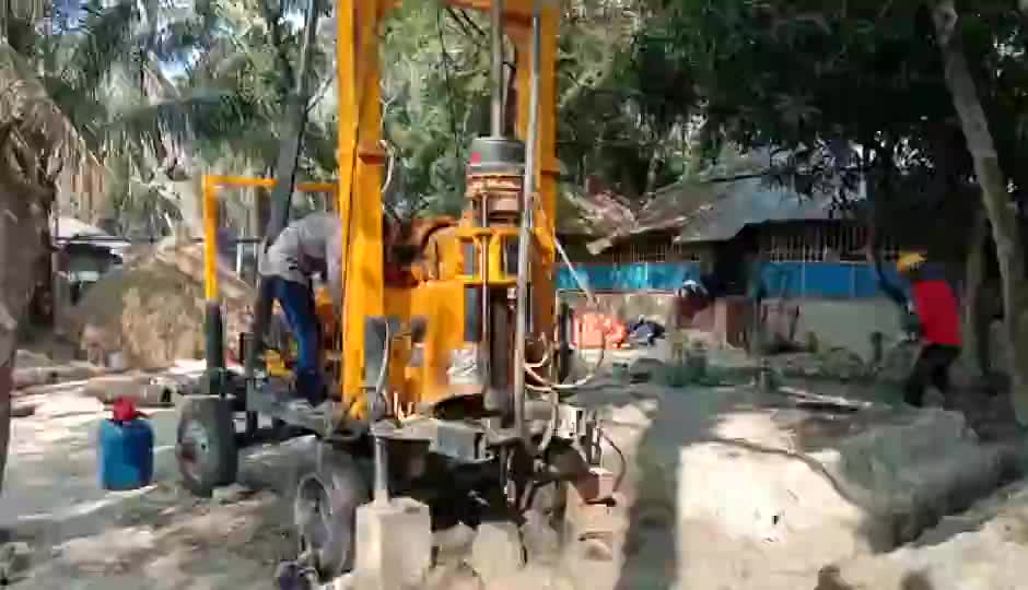 Used Truck Mounted Top Drive Head Portable Water Well Drilling Rig