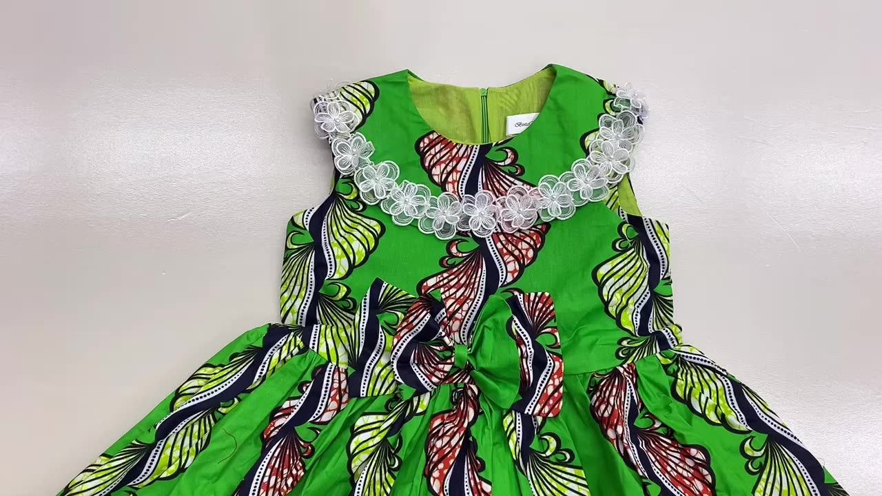 SOHYEQHN アフリカのカップルのダシキの服は 女性のためのセットロングドレスと男性の恋人の服装のためのスーツを一致させる アフリカのダシキ 子供服 アフリカ民族衣装の女の子用ドレス 綿ワックス布の子供用ロングドレス 女の子用ドレス