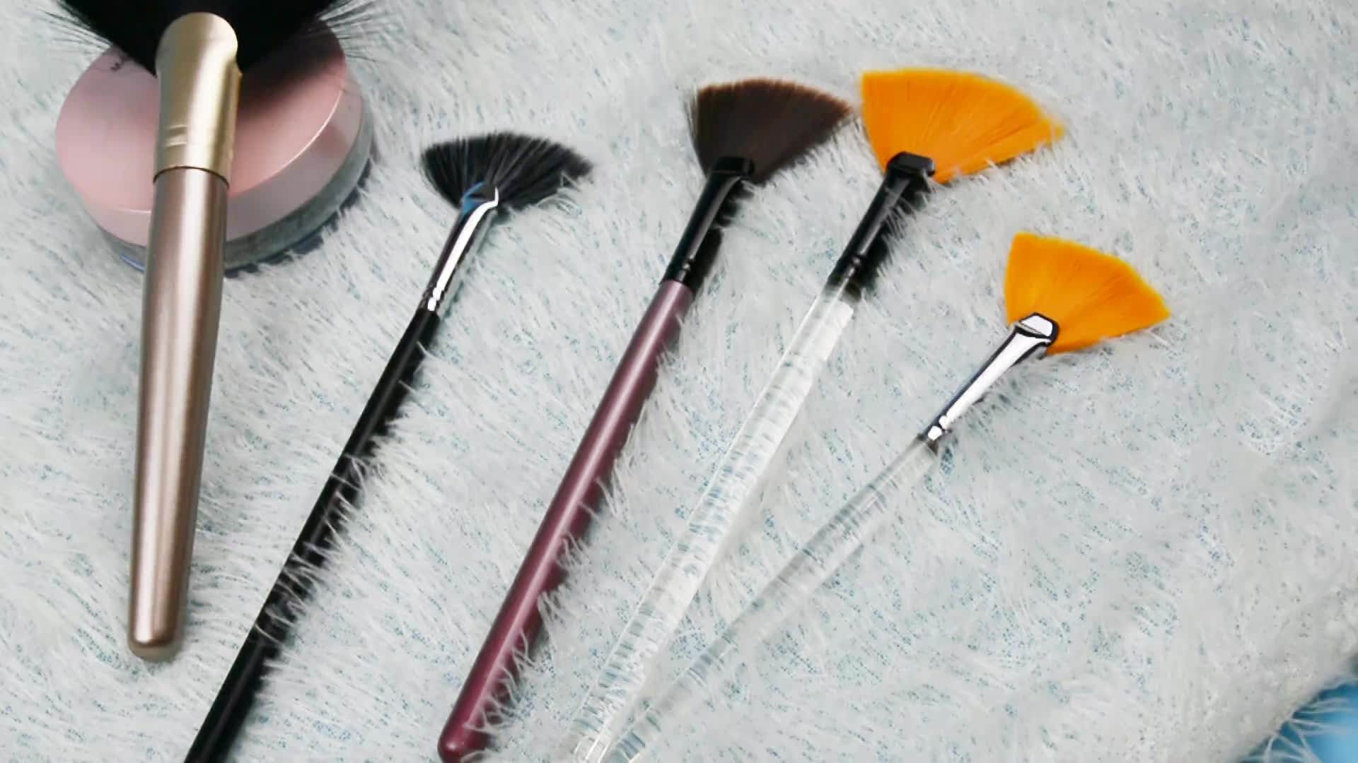 Dm Facial Mask Brush Fan Brush Cosmetic Private Label Bamboo Mask Brush