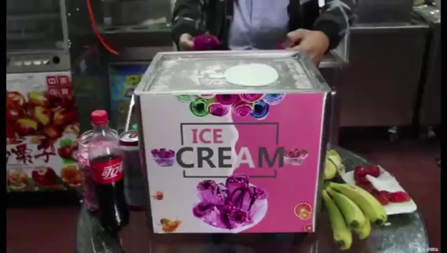 High Quality Cheap Mini Frying Ice Cream Roller Machine Ice Cream Filling Machine Roller Pan