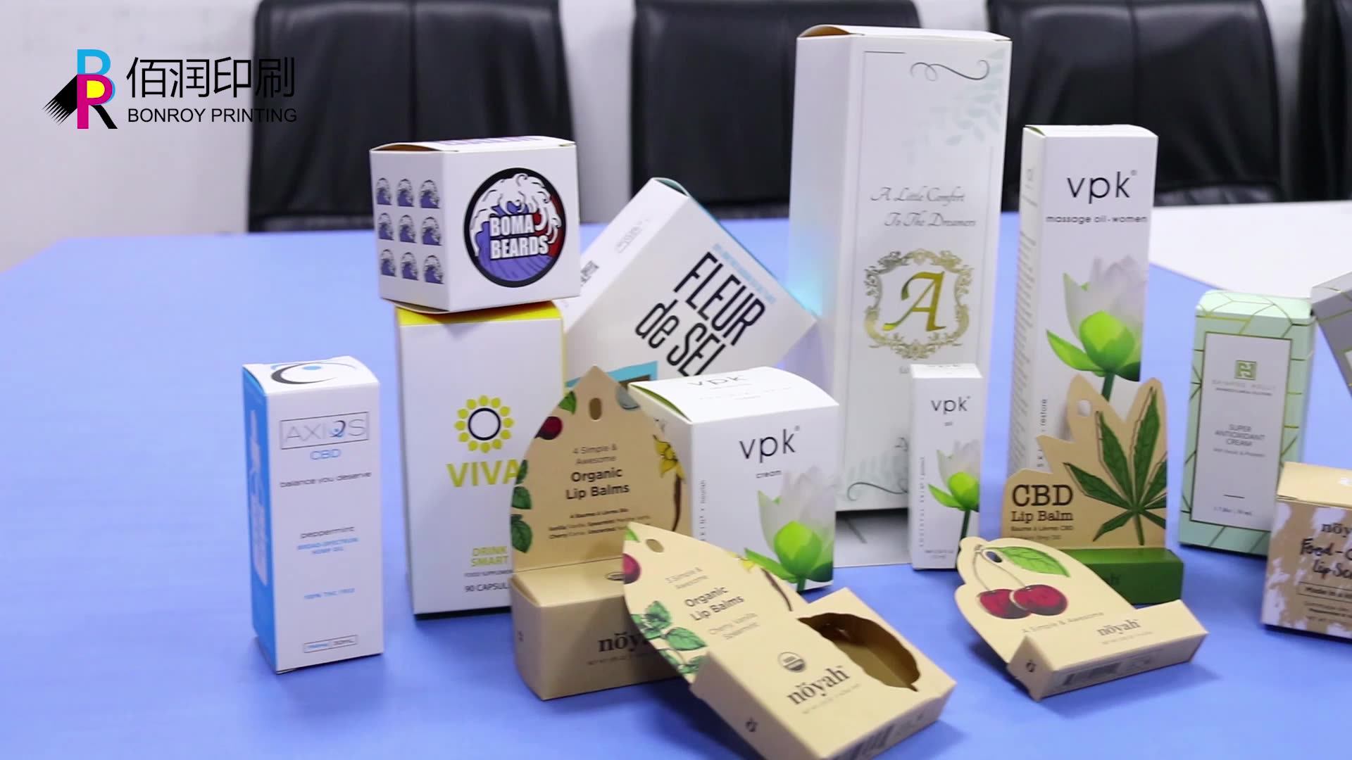 Customized Design Full Color Gold Foil 30ml 50ml Beauty Paper Box