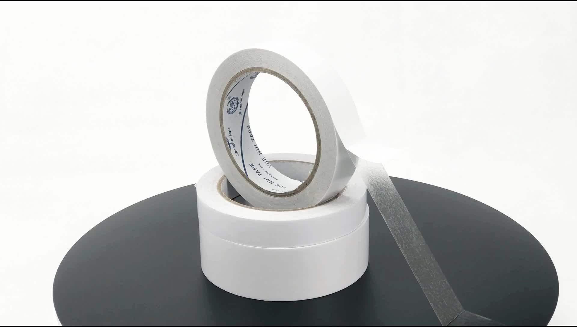 Double Sided Adhesive Tape Tissue Paper Release Film Coated With
