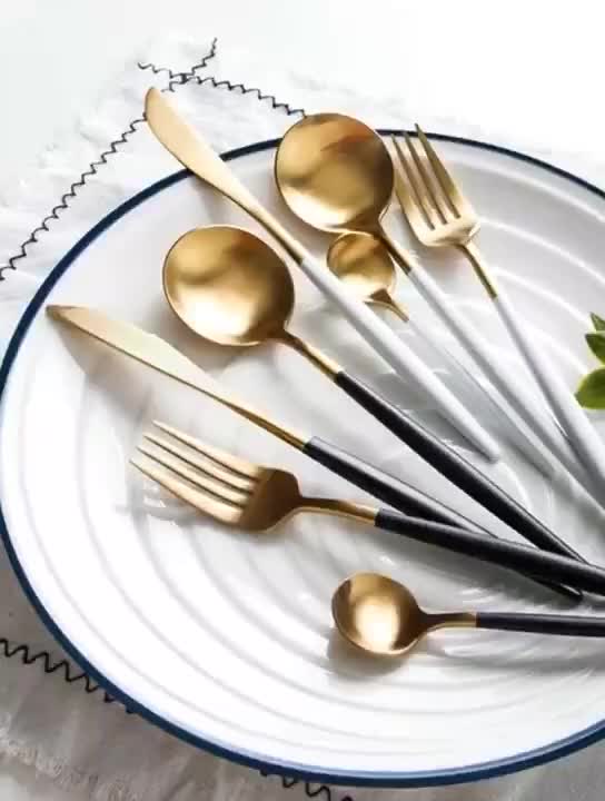 Garden Home Dinnerware Stainless Steel Luxury Disposable Restaurant