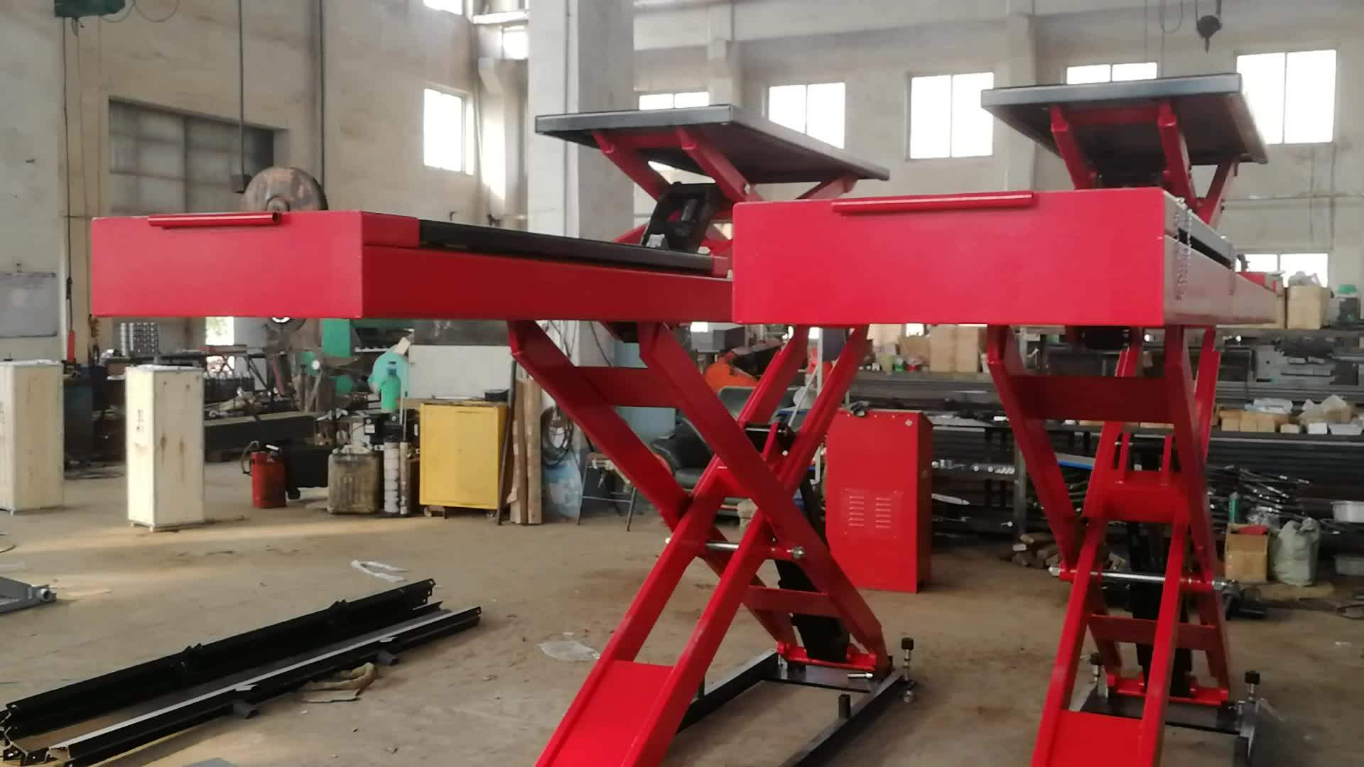 Sldt68d Large Platform Scissors Car Lifting Machine Auto Used For