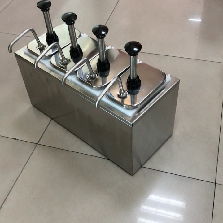 Restaurant Food Four Head Condiment Sauce Dispenser With Pump Buy