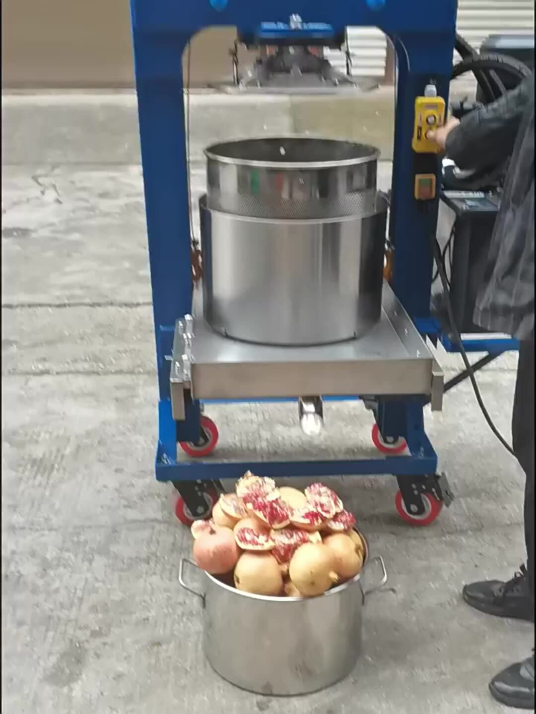 Electric Hydraulic Cold Press Squeezer Machine For Pure Juice Juicer Vegetable Food Lemon Fruits