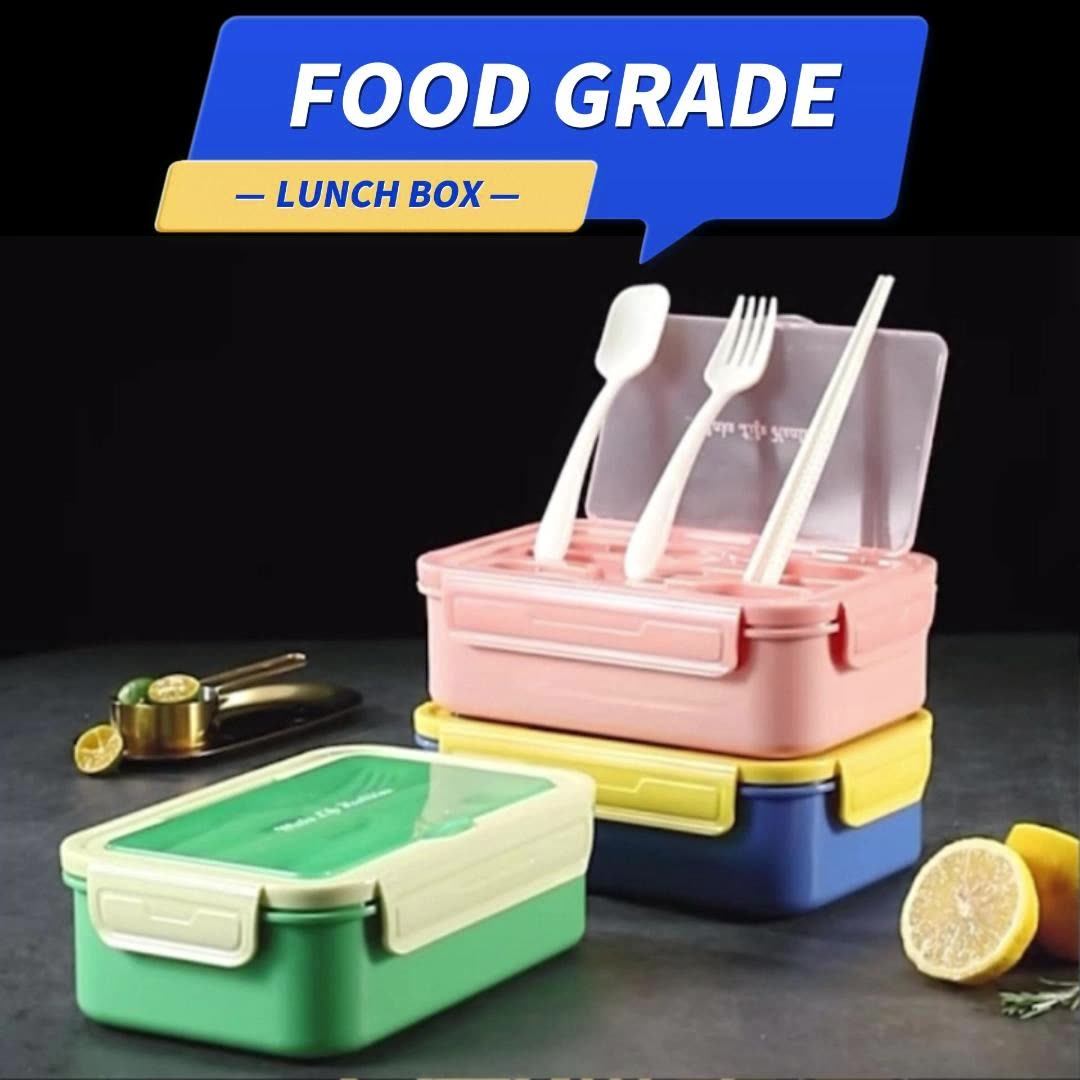 Free Cutlery Leak Free Custom Logo 3 Compartment Insulated Plastic Omie