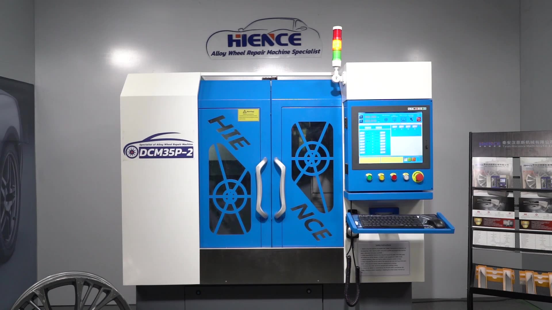 Dcm35p2 Car Rim Scratch Repair Diamond Cut Cnc Alloy Wheel Repair