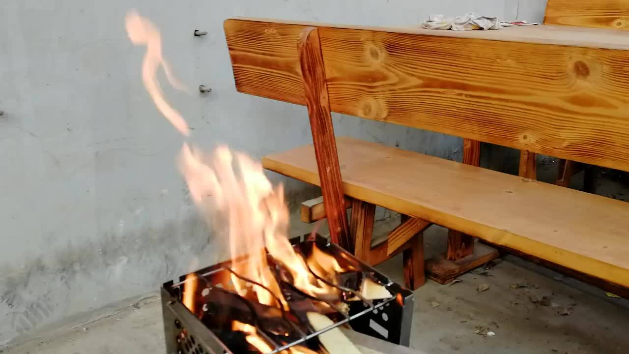 Outdoor Tiny Tot Rocket Wood Biomass Pellet Chips Burner Burning Tent