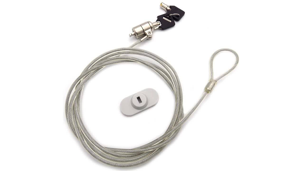 Universal Tablet Lock Adhesive Security Plate Laptop Cable Lock With
