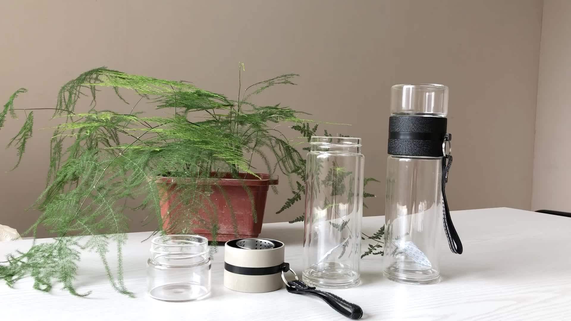 Customized Infused Water Bottle Double Wall Tea Tumbler With Creative