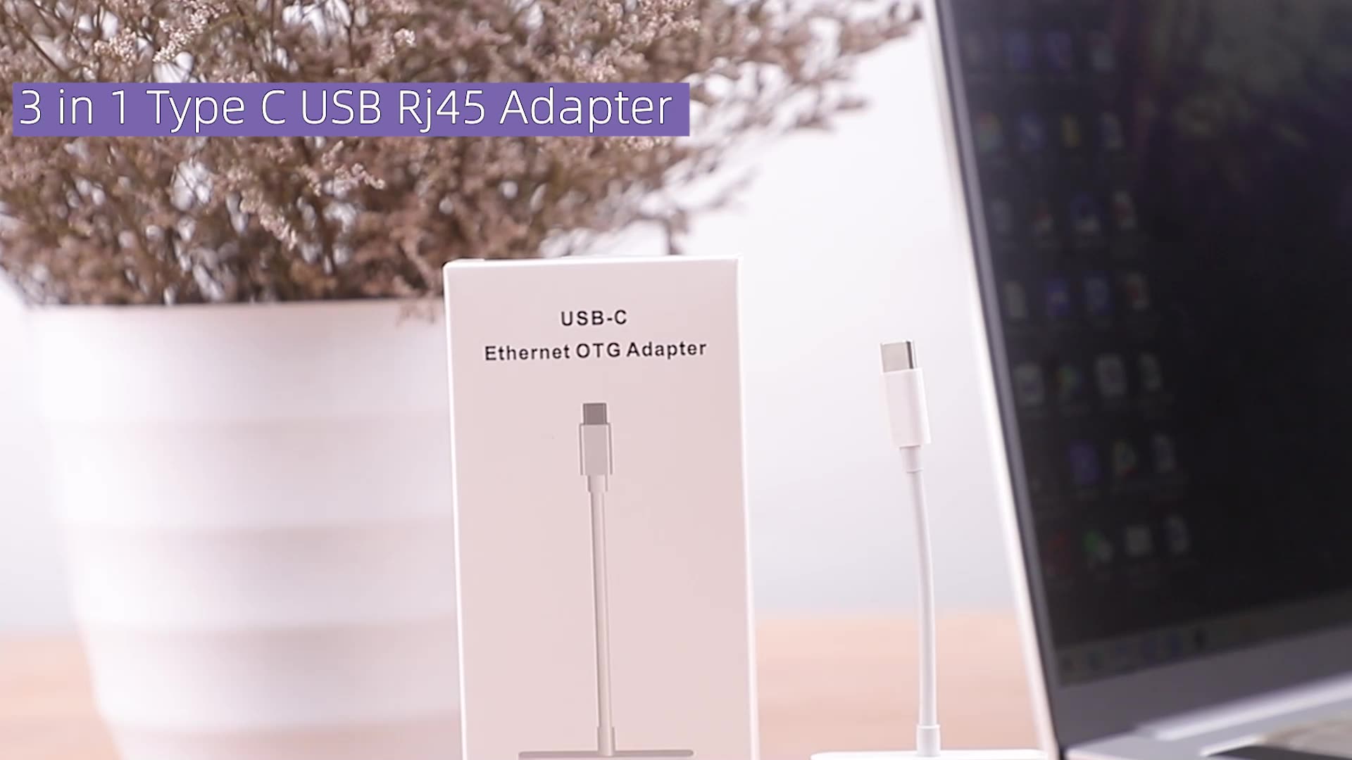 Type C To Rj45 Adapter Usb C Otg Adapter Pd Usb Otg