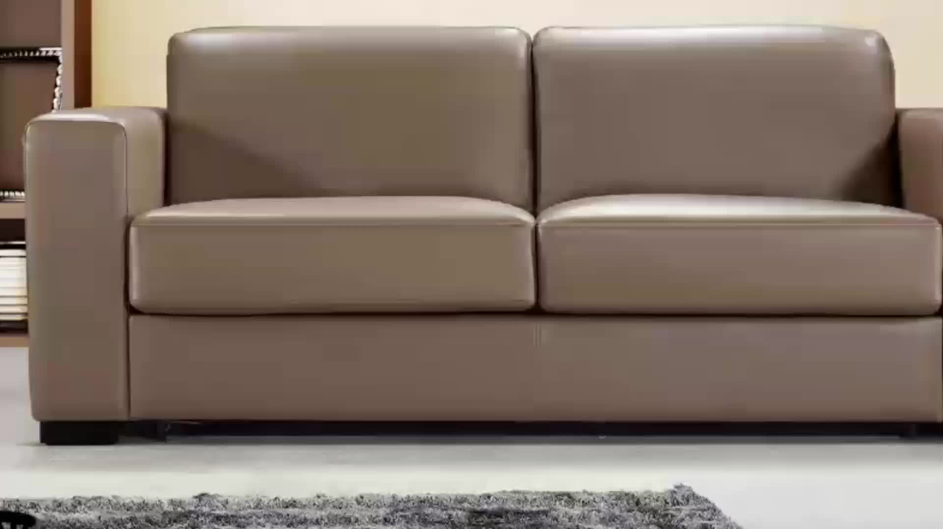 European Style Hotel Furniture New Model Leather Sofa Cum Bed Set