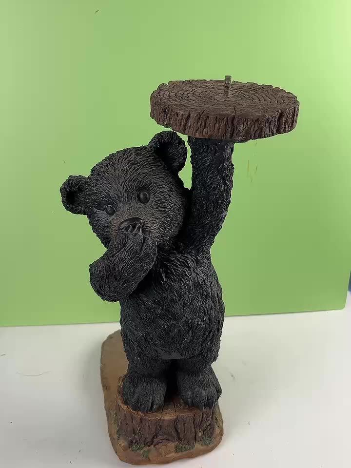 Handmade Novelty Resin Animal Toilet Paper Holder With Bears Buy