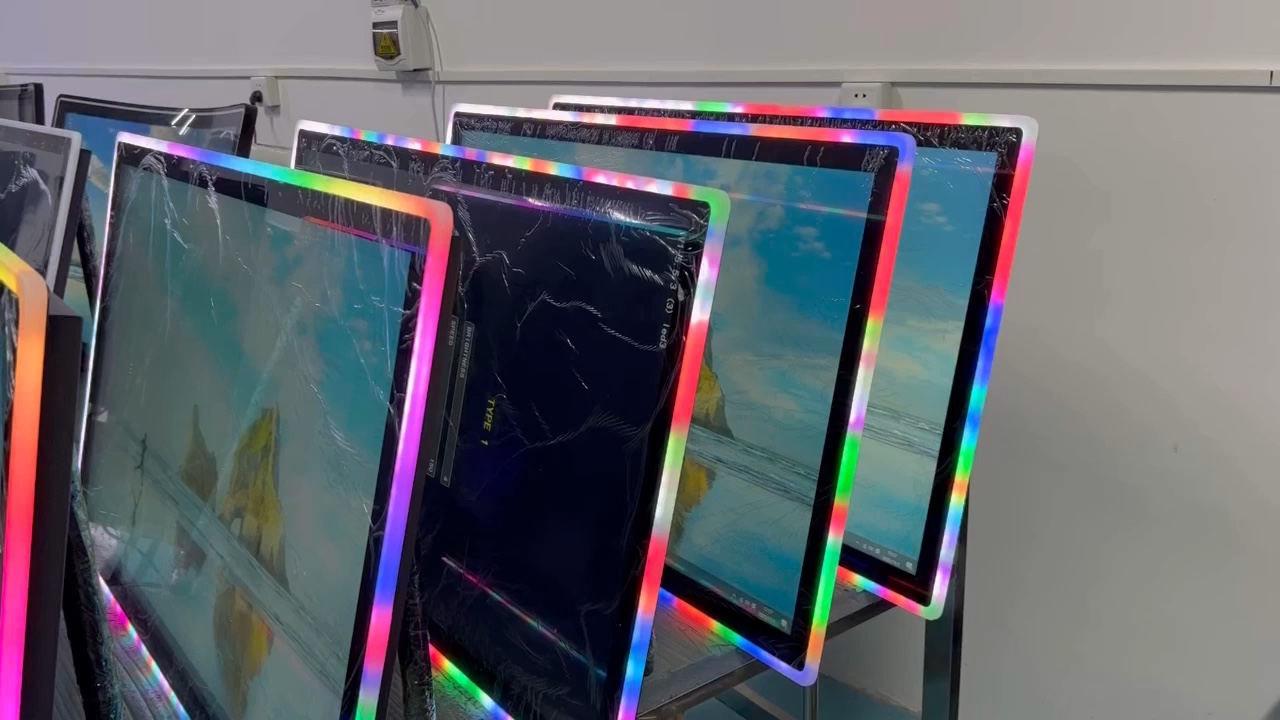Custom 21 32 43 55 Inch Kiosk Touch Screen Display Panel 4k Capacitive Vertical Arcade Game
