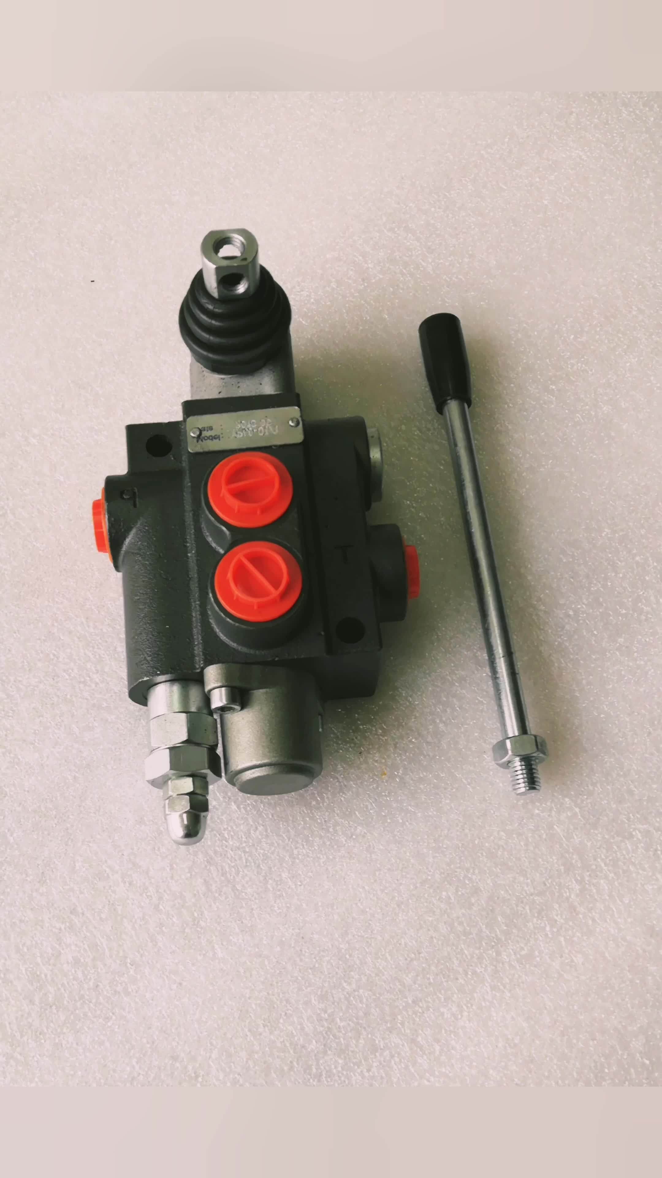 One Way 80lpm Hydraulic Monoblock Direction Flow Control Valve Block